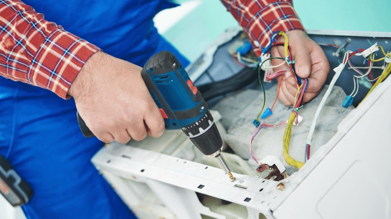 Bahçelievler Demirdöküm Demirdöküm çamaşır makinesi kart tamiri – Su almama arızası orijinal parça ile giderildi. - Teknik servis örneği